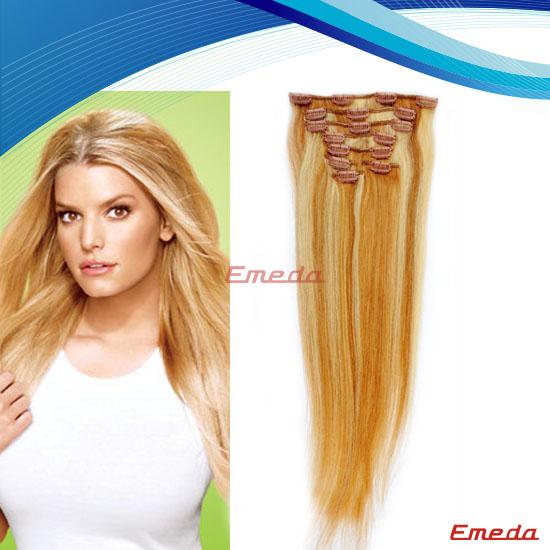 real hair extensions clip in